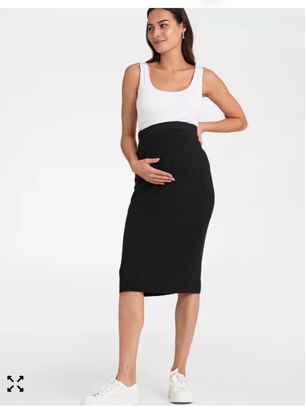 Seraphine Women's Ribbed Knit Maternity Pencil Skirt